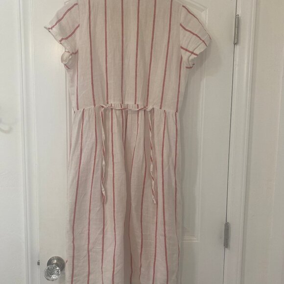 Pyne & Smith Bon Bon Stripe No. 30 Linen Dress Size Small - Picture 2 of 9